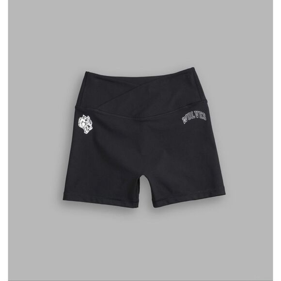 Darc Sport SHE Loyalty Pearl Energy Shorts Cross Over Waistband Black Gym S - Picture 1 of 11